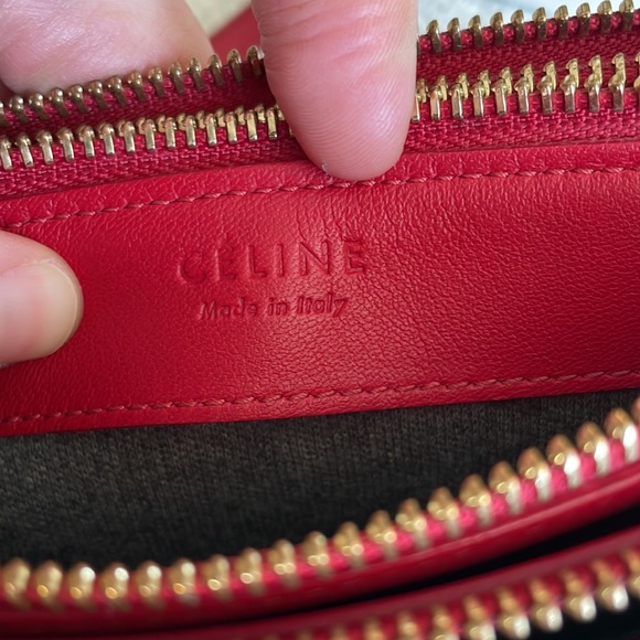 Celine Trio in Beautiful Red Leather - Picture 7 of 12